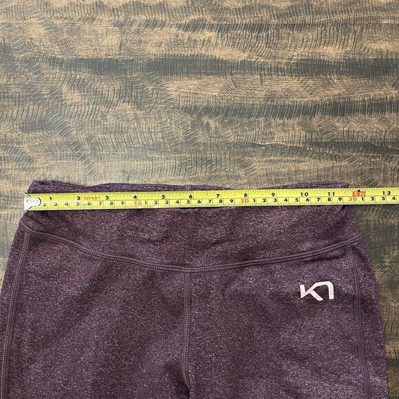 Kari Traa Womens Sz S Athletic Workout Legging Maroon Burgundy Gym Pants - Picture 11 of 16